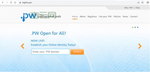 pw域名