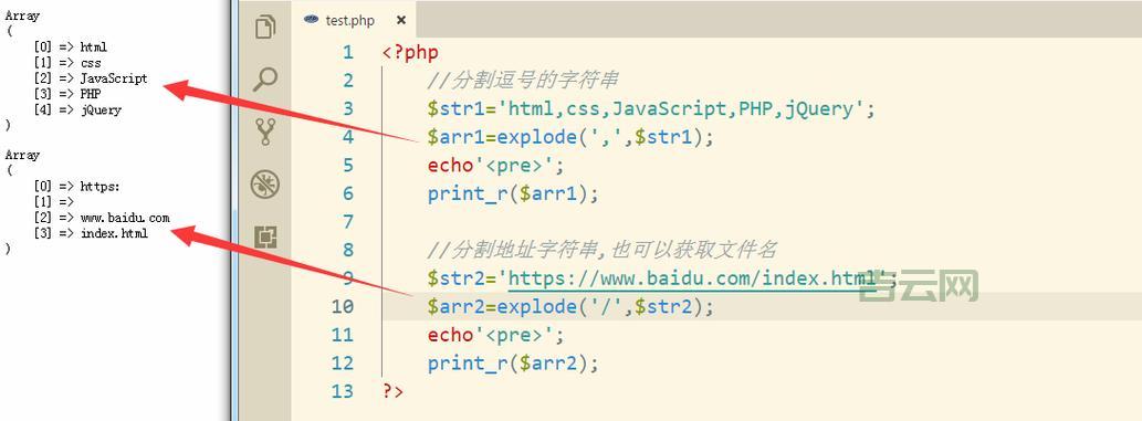php explode分割字符串，手把手教你如何操作！