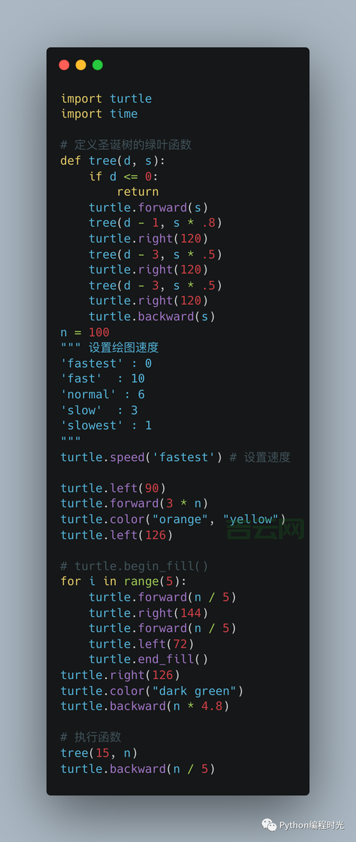 圣诞树代码编程python怎么写？新手也能学会！