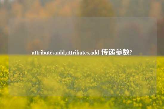 attributes.add,attributes.add 传递参数?