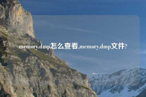 memory.dmp怎么查看,memory.dmp文件?