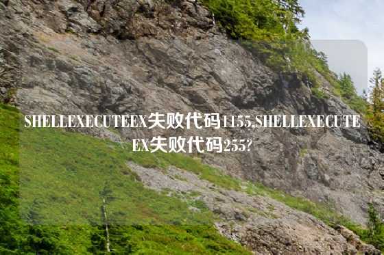 SHELLEXECUTEEX失败代码1155,SHELLEXECUTEEX失败代码255?