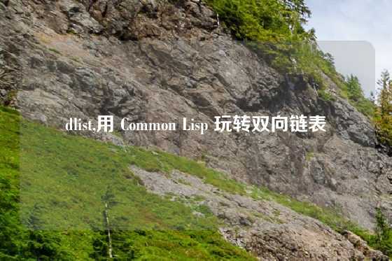 dlist,用 Common Lisp 玩转双向链表