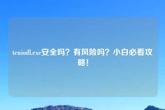 teniodl.exe安全吗？有风险吗？小白必看攻略！
