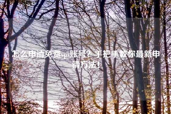 怎么申请免费vps账号？手把手教你最新申请方法！
