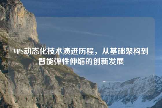 VPS动态化技术演进历程，从基础架构到智能弹性伸缩的创新发展
