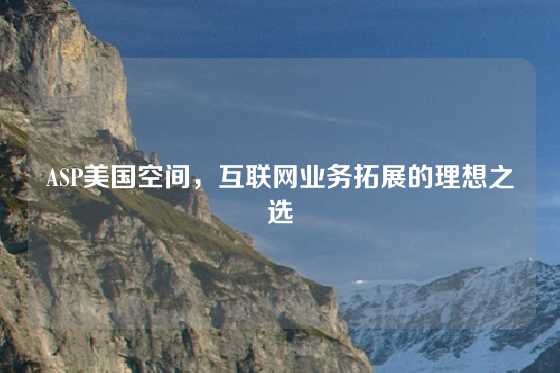 ASP美国空间，互联网业务拓展的理想之选