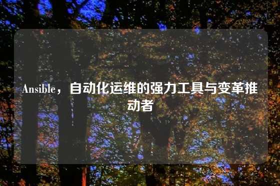 Ansible，自动化运维的强力工具与变革推动者