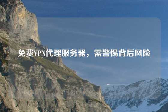 免费VPN代理服务器，需警惕背后风险