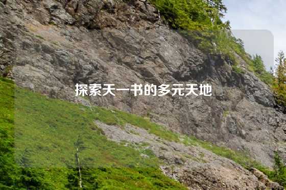 探索天一书的多元天地