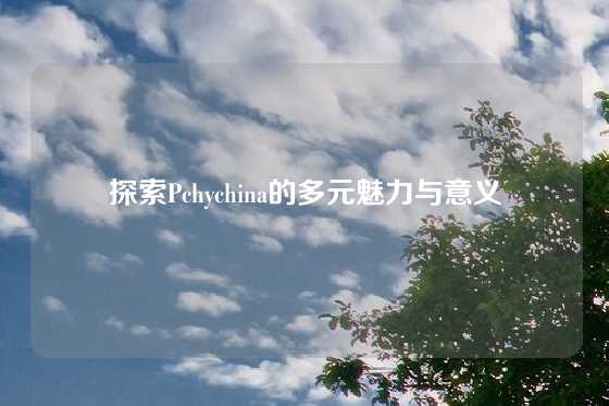 探索Pchychina的多元魅力与意义