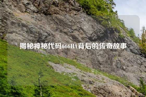 揭秘神秘代码666HA背后的传奇故事