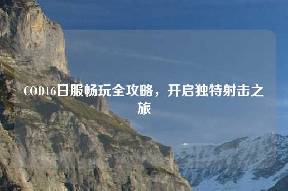 COD16日服畅玩全攻略，开启独特射击之旅