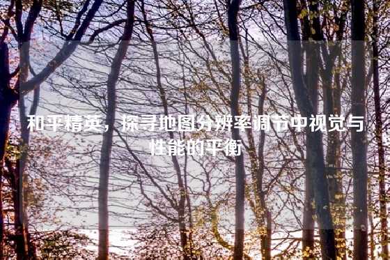 和平精英，探寻地图分辨率调节中视觉与性能的平衡