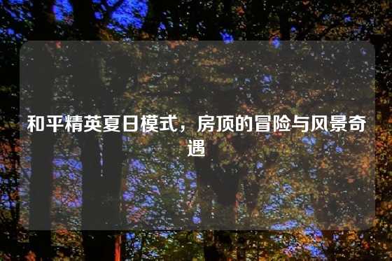 和平精英夏日模式，房顶的冒险与风景奇遇