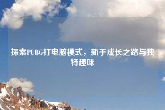 探索PUBG打电脑模式，新手成长之路与独特趣味