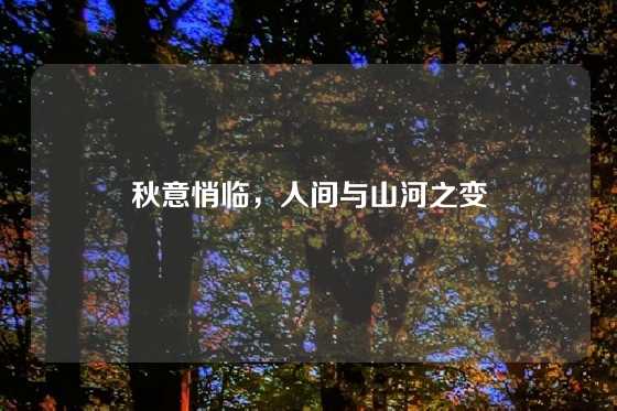 秋意悄临，人间与山河之变