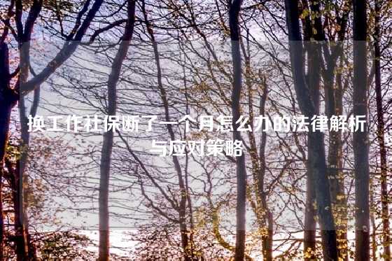 换工作社保断了一个月怎么办的法律解析与应对策略