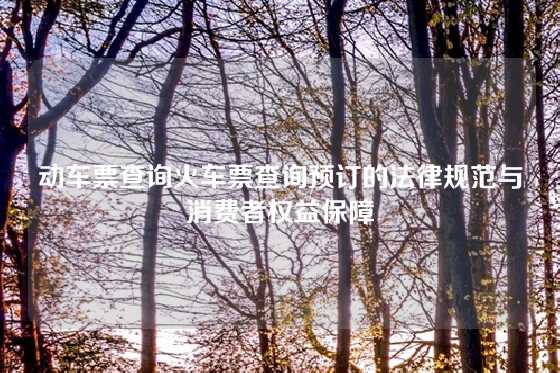 动车票查询火车票查询预订的法律规范与消费者权益保障